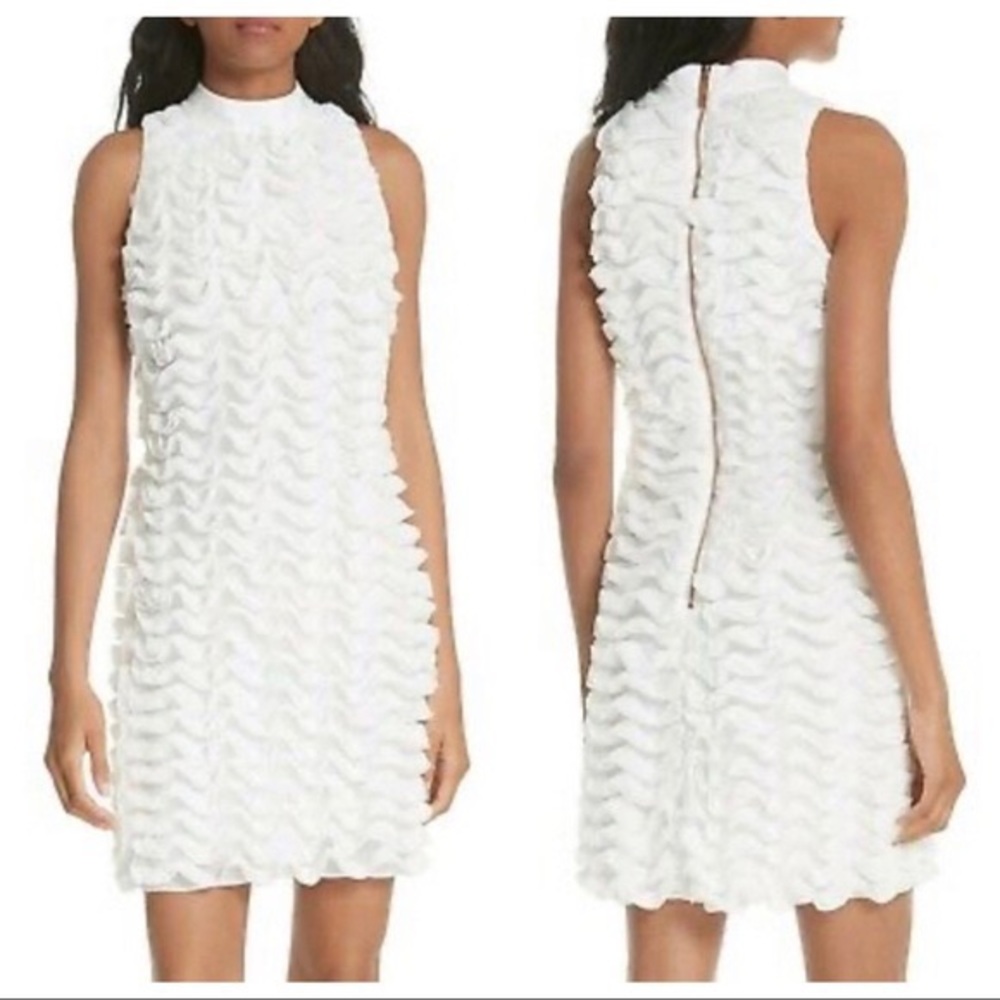 NEW w/ TAG! White Ted Baker Serilda Ruffle Dress - Size 2/US 6 (wedding event)
